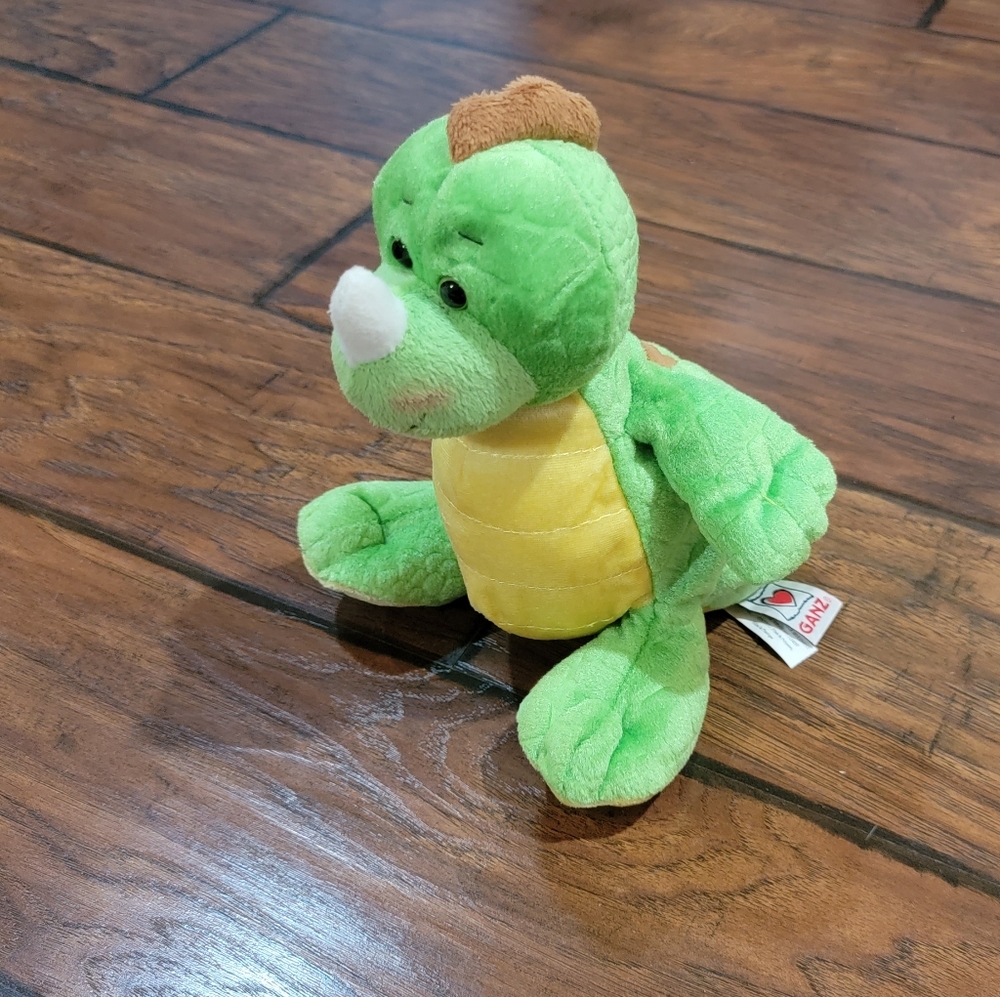 GANZ Webkins plush key lime dino